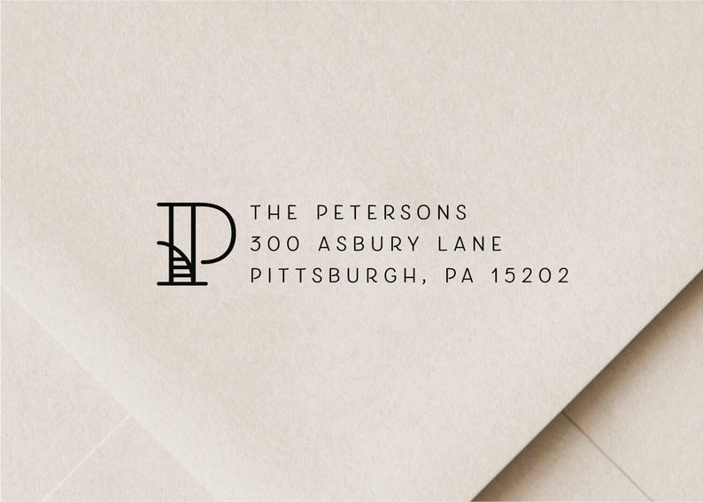 Custom Self-Inking Return Address Stamp - Personalized Stationery image 1