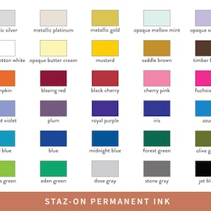 Staz On Permanent Ink Pad for Rubber Stamps