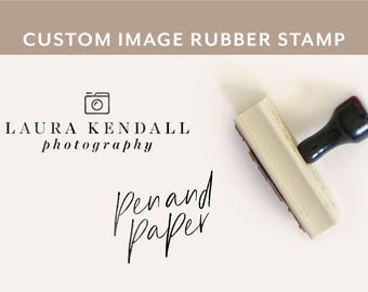 Custom Logo Rubber Stamp – Business Branding, Packaging