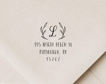Personalized Return Address Stamp – Self Inking or Wood Stamp