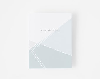 Minimalist Congratulations Card, Modern Congrats Card