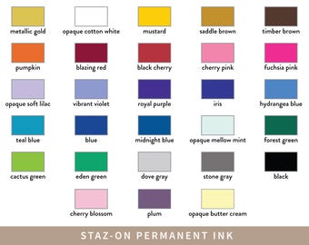 Staz On Permanent Ink Pad for Rubber Stamps