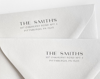 Personalized Return Address Stamp – Self-Inking or Wood Stamp
