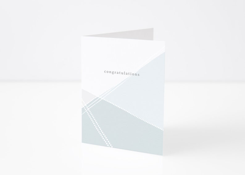Anniversary Card Graduation Card Congrats Card Modern Gender Neutral Congratulations Card Engagement Card Minimalist Wedding Card
