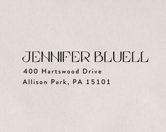 Personalized Return Address Stamp – Self Inking or Wood Stamp