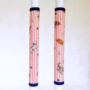 Refrigerator handle covers, fridge handle covers, doggie decor, handmade, kitchen decor, housewarming gift, reversible, home decor, PGE00106