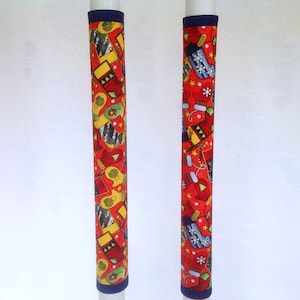 Refrigerator handle covers, fridge handle covers, handmade, kitchen decor, housewarming gift, reversible, home decor,Christmas decor,PNA0056