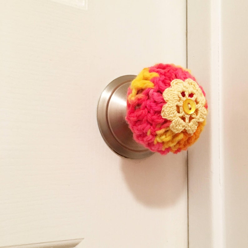 Door Knob Cover Crochet Door Knob Cover Door Decor Etsy