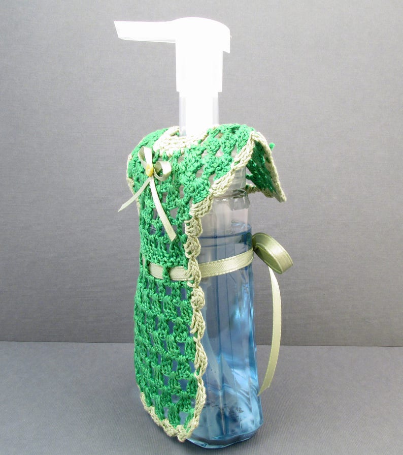 Crochet soap bottle dress soap dispenser dress dish Etsy