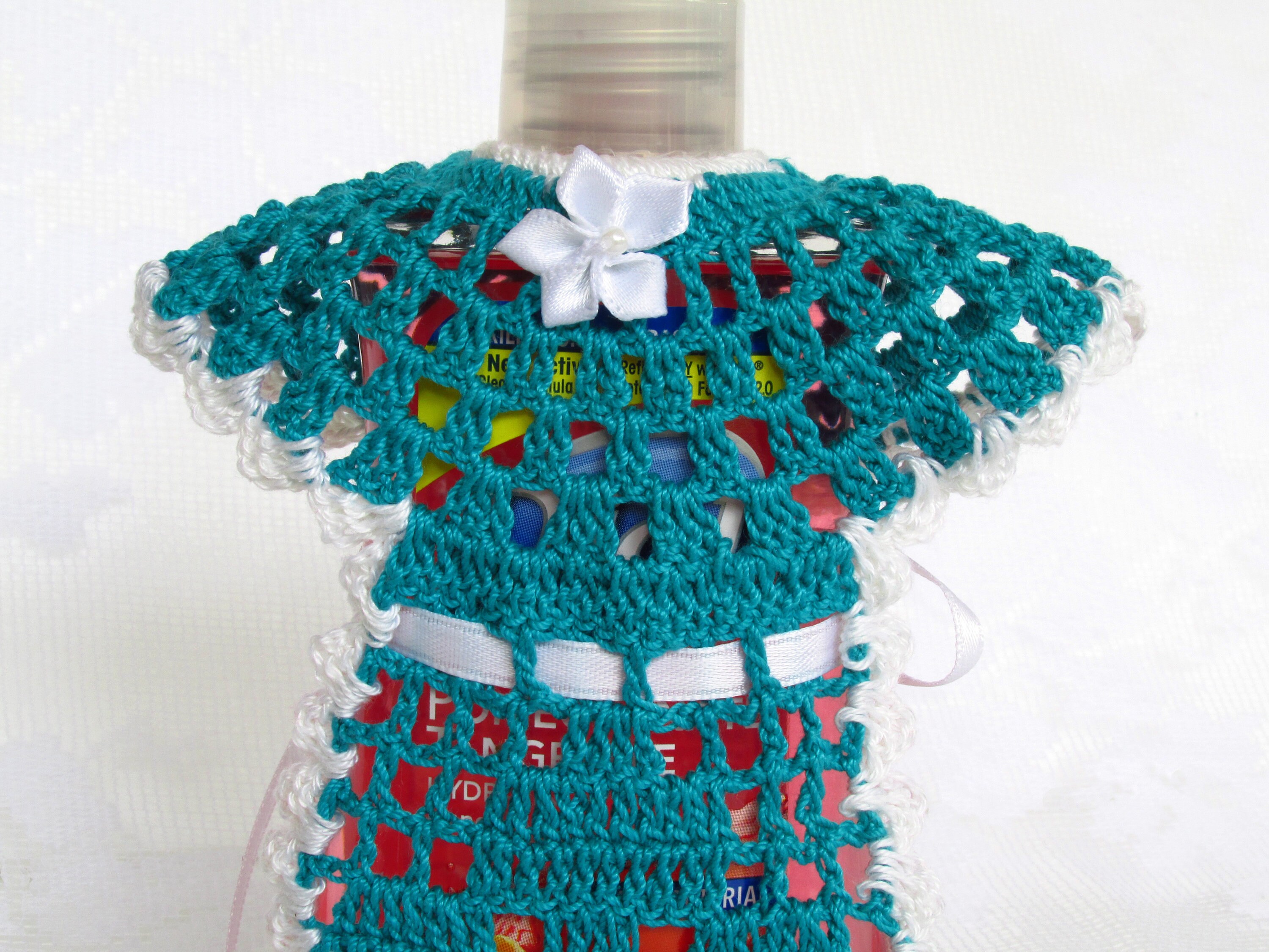 Crochet Soap Bottle Dress Soap Dispenser Dress Dish Etsy