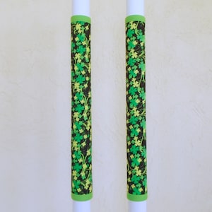 Refrigerator handle covers, fridge handle covers, St Patricks Day decor, handmade, kitchen decor, appliance covers, reversible, PSP003