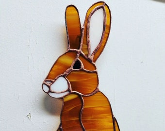 Stained Glass Rabbit/Bunny Suncatcher