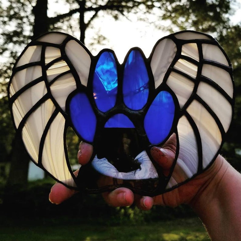 Stained Glass Personalized Pet Memorial Etsy