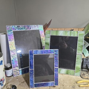 Custom Made Stained Glass Picture Frame