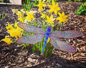 Stained Glass Dragonfly