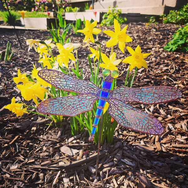 Glass Dragonfly Etsy