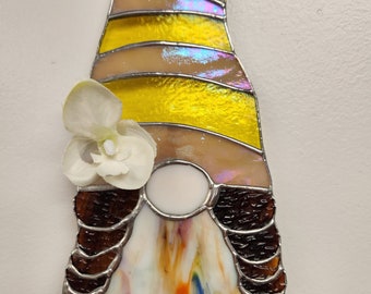 Stained Glass Lady Gnome