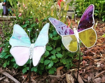 Details about   Garden Gift Craft Garden Stakes Butterfly or Snail