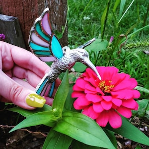 Full Size Cast Hummingbird with Customizable Wings and Tail.