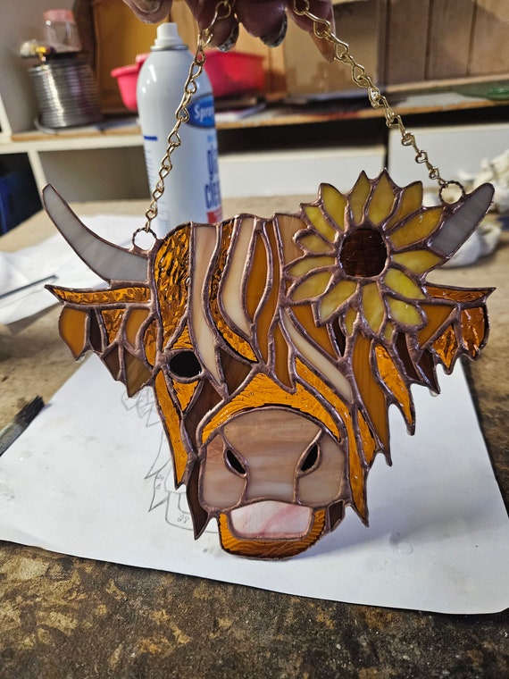 Sunflower Staned Glass Wndow Hangng,sunflower Brthday Party