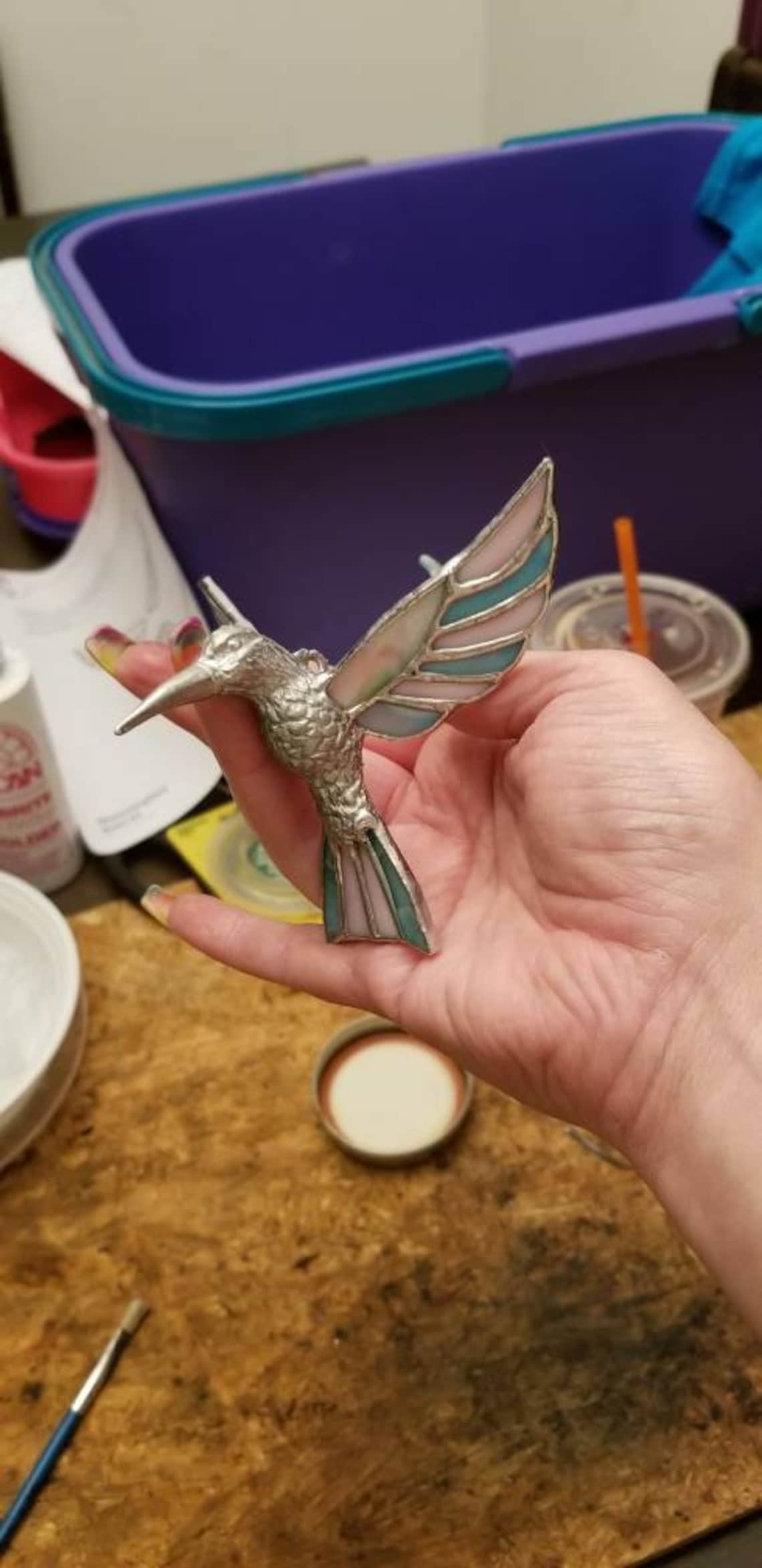 Full Size Cast Hummingbird With Customizable Wings and Tail. - Etsy