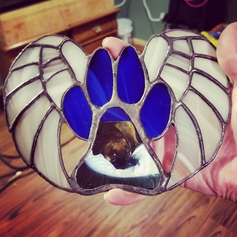 Stained Glass Personalized Pet Memorial Etsy