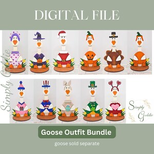 Goose Outfit BUNDLE - SVG für das Laserschneiden