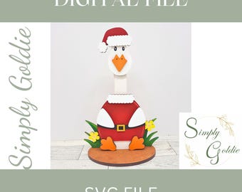 Santa Goose Outfit - SVG for laser cutting