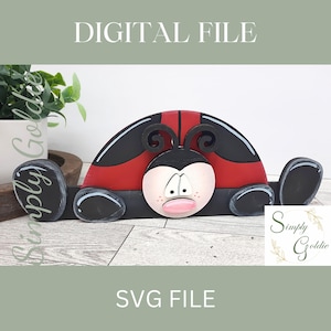 Ladybug Splits Shelf Sitter - per taglio laser