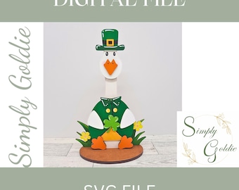 St Patrick's Day Goose Outfit - SVG for laser cutting