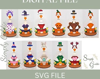 Goose Outfit BUNDLE- SVG for laser cutting