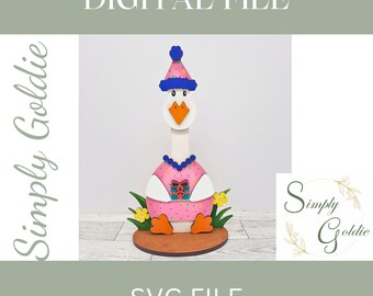 Birthday Party Goose Outfit - SVG for laser cutting
