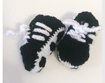 Baby Bootie Soccer Cleats - Crochet Soccer Shoes - Crochet Soccer Cleats - Crochet Running Shoes - Crochet Soccer Booties - Gender Reveal