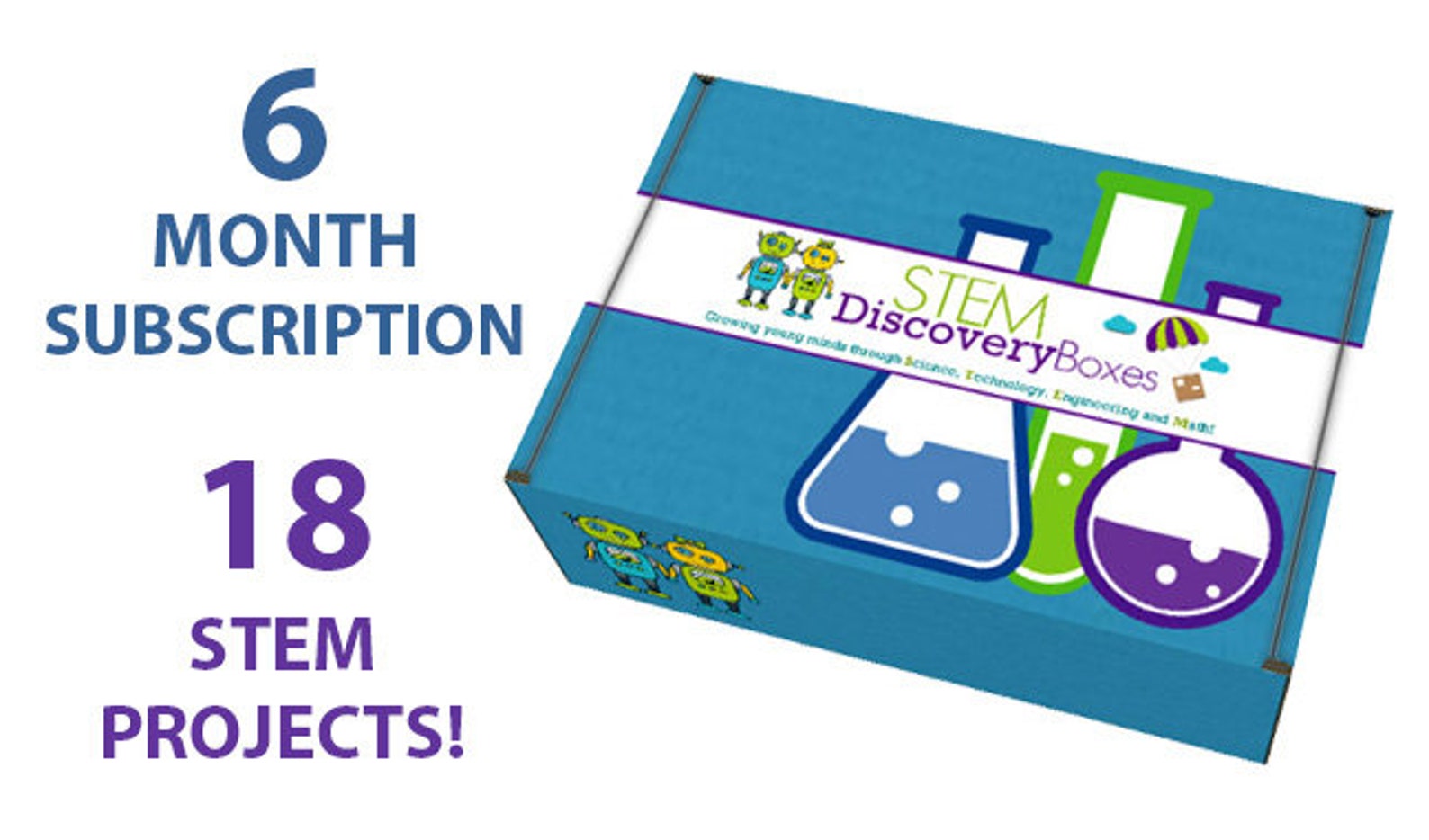 STEM Science Kit Subscription 6 MONTHS 18 Projects Etsy