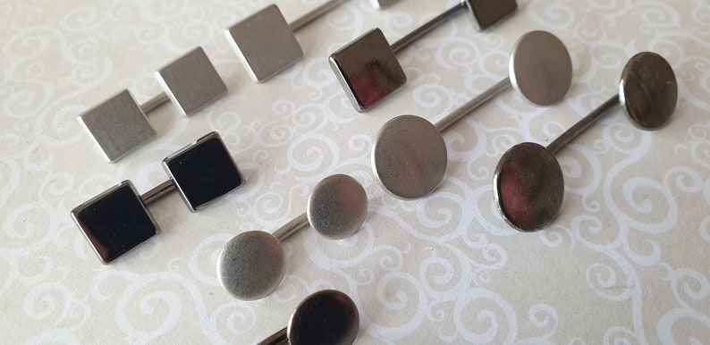 Edge 2 Edge Bar Buttons in 2 shapes,2 sizes /& 2 colours