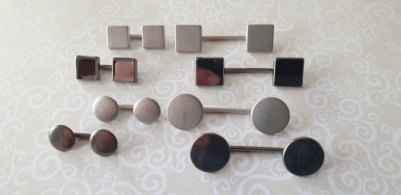 Edge 2 Edge Bar Buttons in 2 shapes,2 sizes /& 2 colours