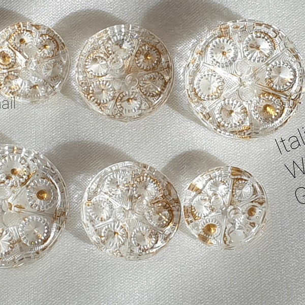 Glass Sewing Buttons Etsy