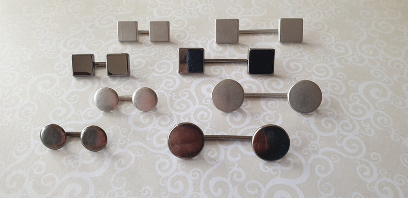 Edge 2 Edge Bar Buttons in 2 shapes,2 sizes /& 2 colours
