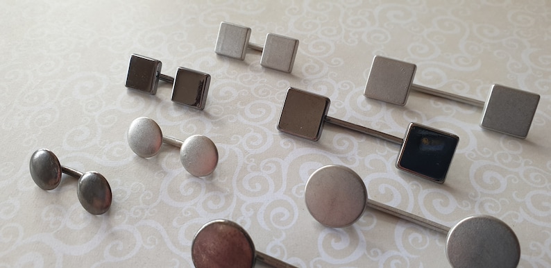 Edge 2 Edge Bar Buttons in 2 shapes,2 sizes /& 2 colours