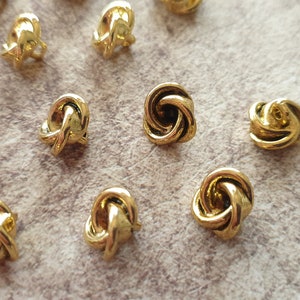 1/2 12.5mm 20L Gold and Antique Gold Knot Buttons - Etsy UK