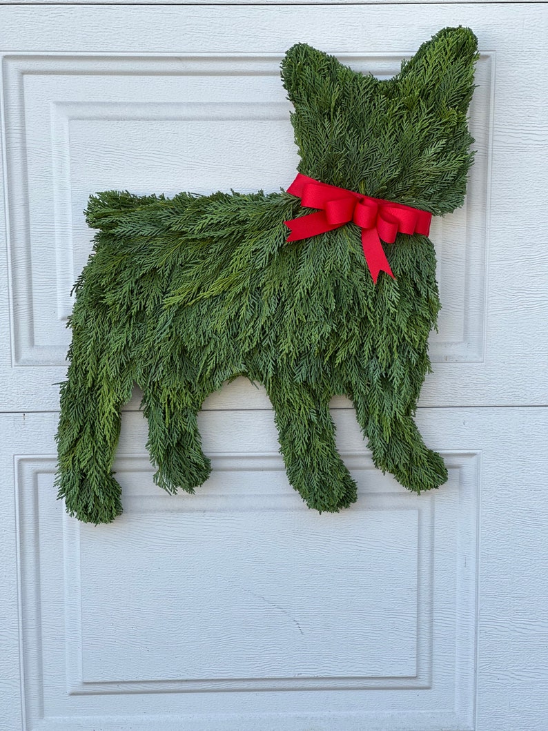 French Bulldog Holiday Door Wreath image 2