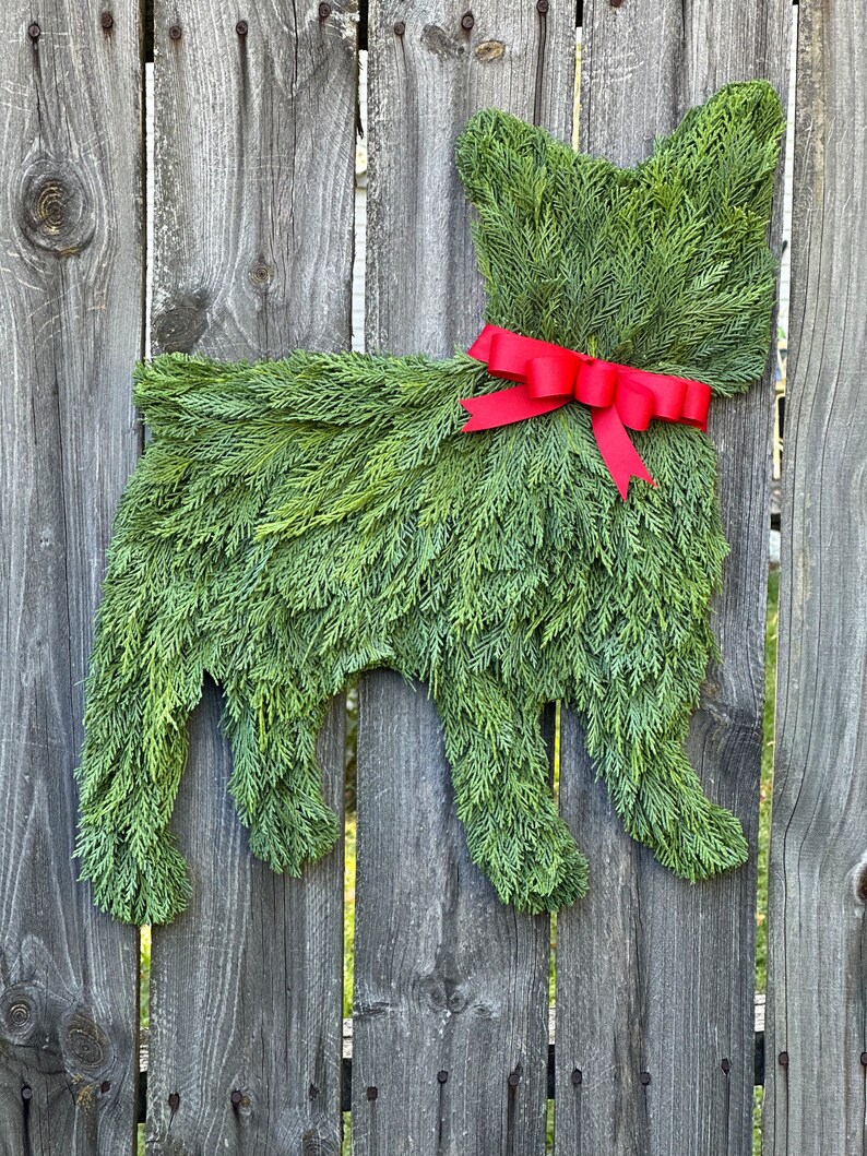 French Bulldog Holiday Door Wreath image 3