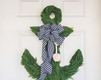 Custom Anchor Coastal Fresh Wreath