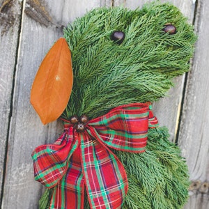 Puppy dog fresh greenery holiday wreath image 4