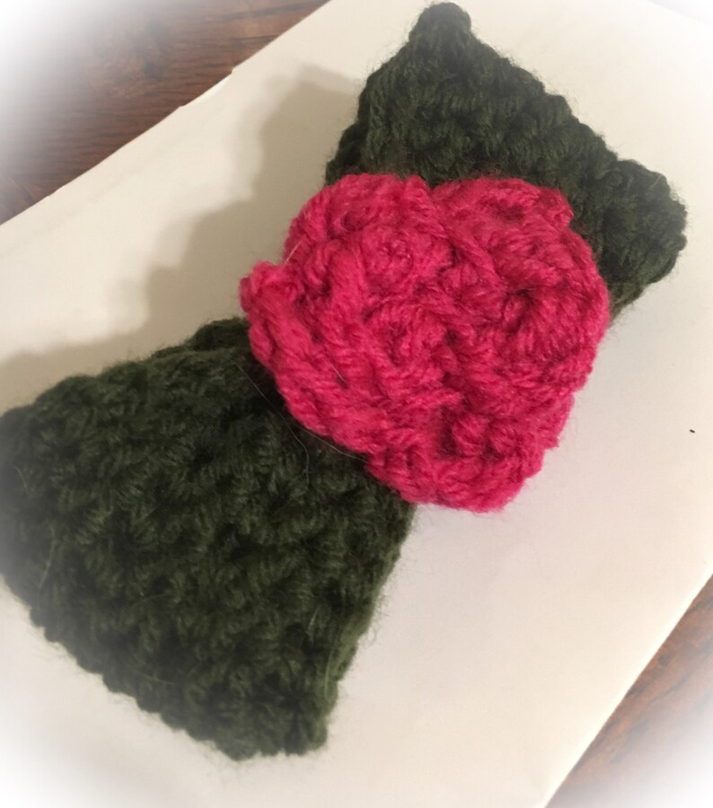 Flower Bow Collar Cutie Crochet Dog Bow Flower Dog Collar Etsy