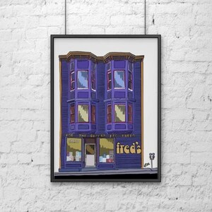 Fred’s Records print digital illustration download PDF music Newfoundland
