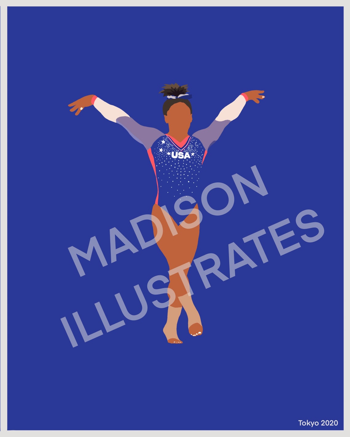 PRINTABLE Simone Biles Tokyo 2020 Olympics Digital Download - Etsy