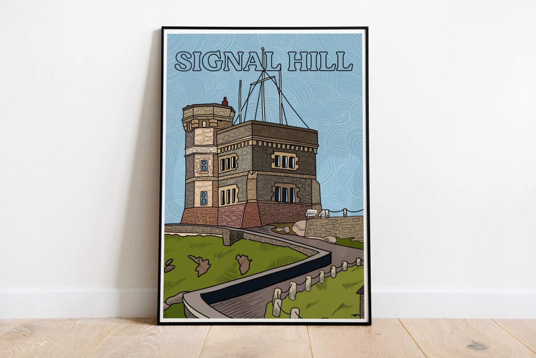 A Walk up Signal Hill Print St. Johns Cabot Tower Newfoundland Etsy