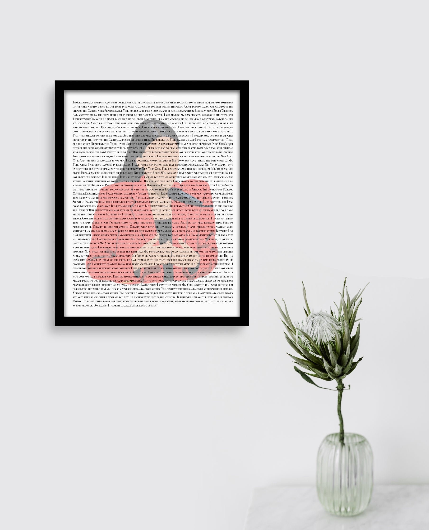 AOC Full Speech July 2020 Transcript Alexandria Ocasio-cortez Wall Art ...