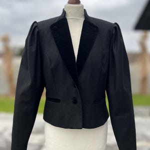 Vintage Al-Pe A.Hillebrand Wool Blazer – Italian Jacket with Velvet Collar M